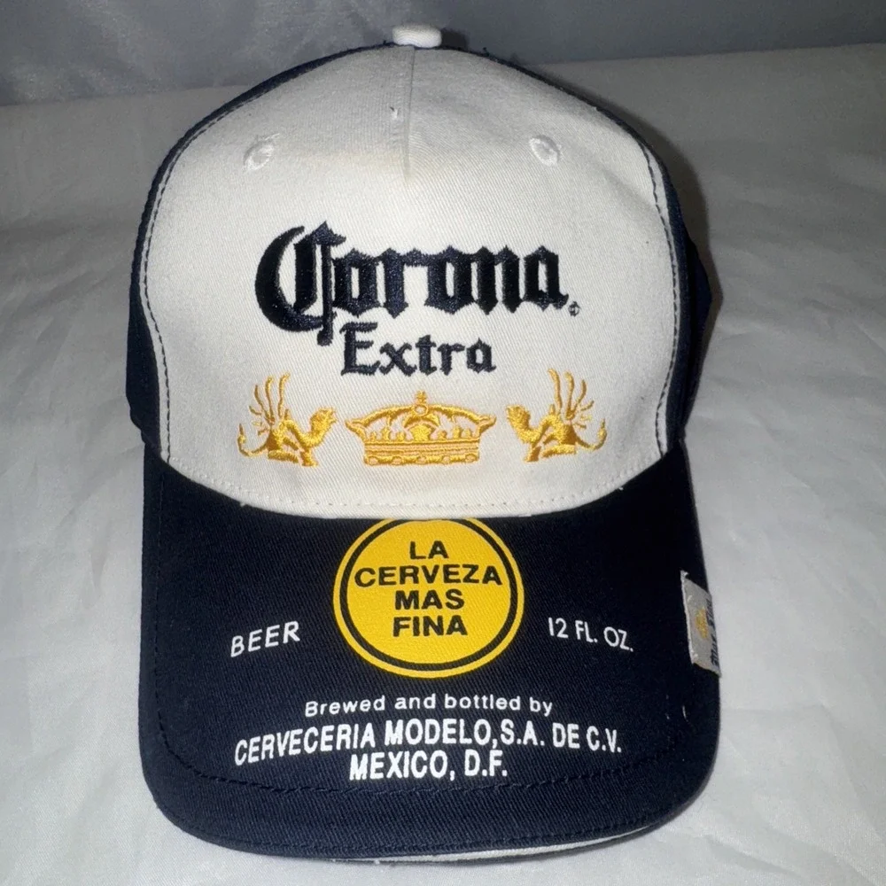 Corona Extra Trucker Hat Mens Blue Yellow One Size‎ Adjustable Embroidered NOS